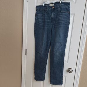Madewell Dark Blue Straight Leg Jeans